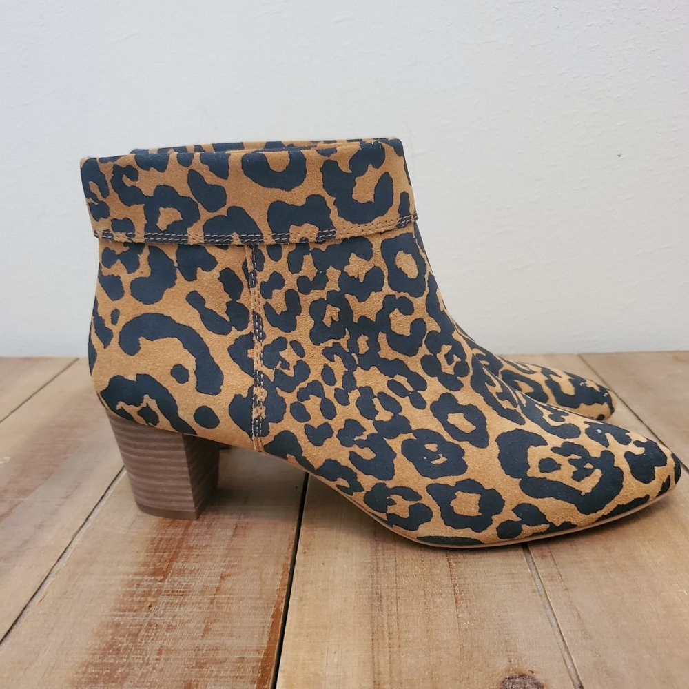 Lucky Brand zaprika Leather Flat Booties size 10